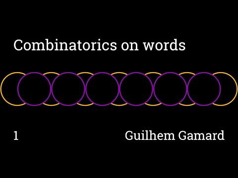 Mini-course "Combinatorics on words". Lecture 1 (Guilhem Gamard)