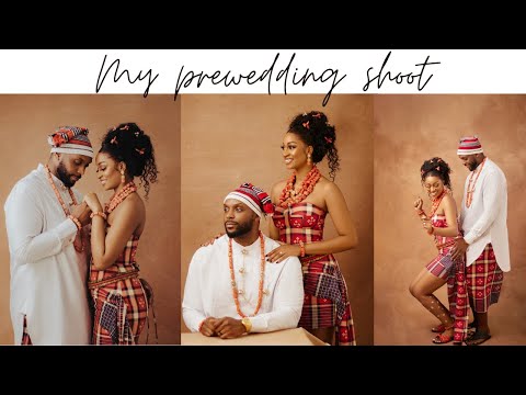 BTS | MY NIGERIAN IGBO TRADITIONAL PREWEDDING SHOOT (Hair, makeup, outfits etc)
