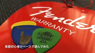 【音量音質注意】ベース始めて5日目で動画撮ってみた。