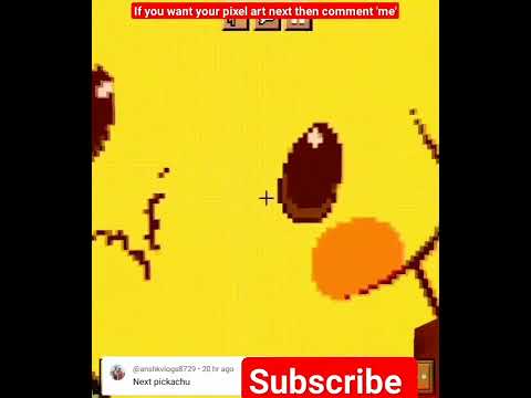 Insane Pixel Art Matrix Pikachu in Minecraft!!