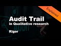 What Is Audit Trail In Qualitative Research Explained