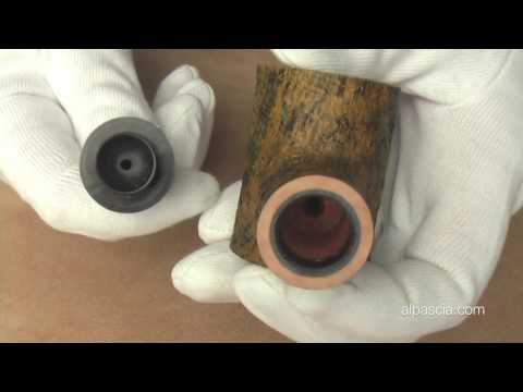 Pipa Radice Silk Cut Reverse Calabash - smoking pipe 372