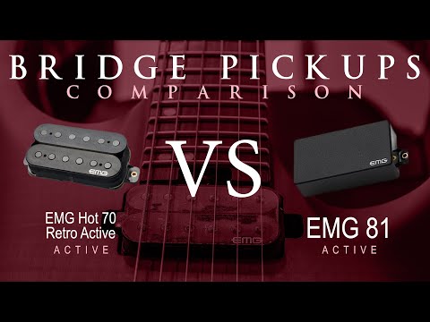 EMG HOT 70 RETRO ACTIVE vs EMG 81 - Bridge Pickup Guitar Tone Comparison Demo