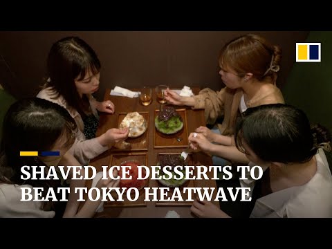 Shaved ice dessert shop's popularity rises as Tokyo heatwave simmers