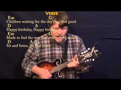 Mad World (Tears for Fears) Mandolin Cover Lesson in Em with Chords/Lyrics