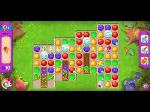 Super Hard Level 10887 ▪︎ no hacks, real play ☆ Gardenscapes by Anne