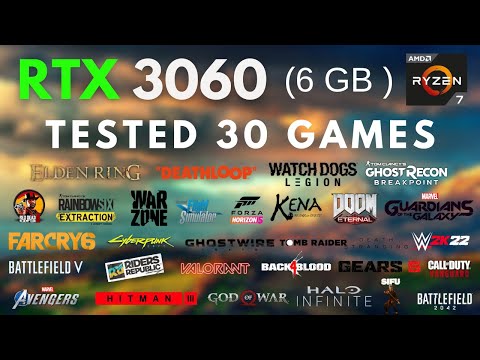 RTX 3060 Laptop + Ryzen 7 5800H | Tested 30 Games in 1080p | Best Settings