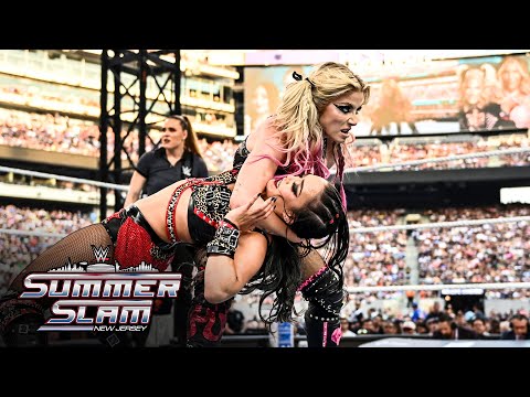 Roxanne Perez & Raquel Rodriguez vs. Charlotte Flair & Alexa Bliss: SummerSlam 2025 highlights