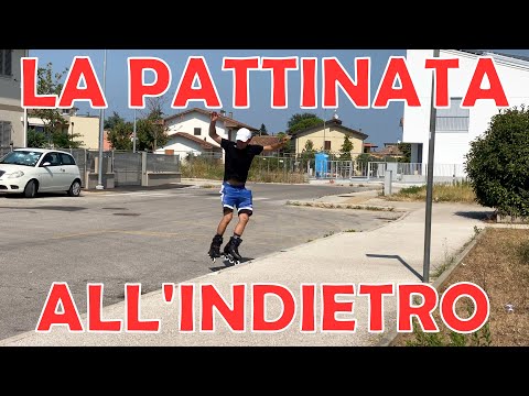 Skating backwards is fun