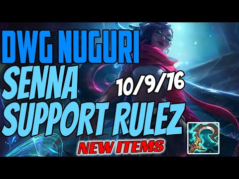 DWG Nuguri Plays SENNA Support vs Nautilus - Challenger Gameplay New Items Season 11 - Black Scythe
