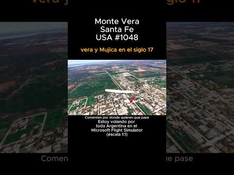 Monte Vera, Santa Fe desde el Microsoft Flight Simulator #montevera #santafe #msfs #argentina