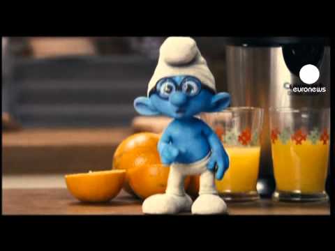 euronews cinema - Katy Perry voice of Smurfette in 3D feature