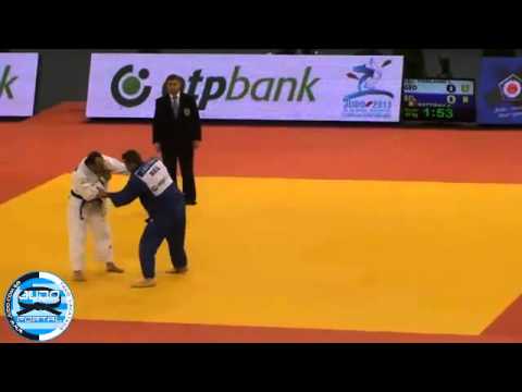 European Judo Championships Budapest 2013 Bronze -81kg TSIKLAURI Levan (GEO) - BOTTIEAU (BEL)