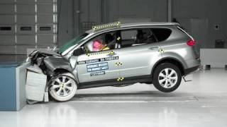 2006 Subaru Tribeca moderate overlap IIHS crash test