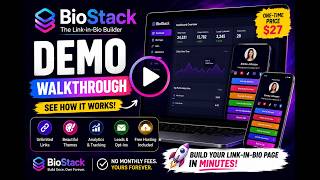 BioStack Demo - Your Link-in-Bio Builder Walkthrough Video by AILaunchPad.io
