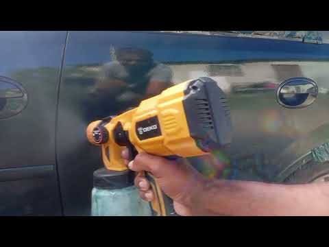 Concluí a pintura com a pistola elétrica e o polimento com a politriz Nagasaki