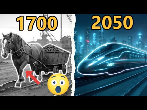 🚂 Schockierende Zugentwicklung 1700 vs. 2050. Vom Dampf zum zukünftigen Hyperloop. Zugtransformation