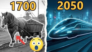 🚂 Shocking Train Evolution 1700 vs 2050 | From Steam to Future Hyperloop | Train transformation