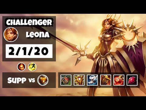 Leona Challenger Gameplay S11 Replay 11.17 Support (2/1/20) - EU