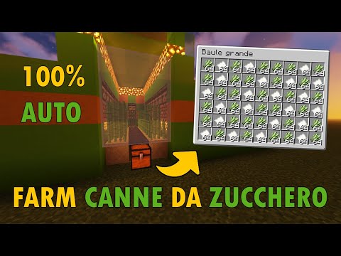 FARM di CANNE DA ZUCCHERO 1.16+ AUTOMATICA Design - Minecraft Tutorial ITA