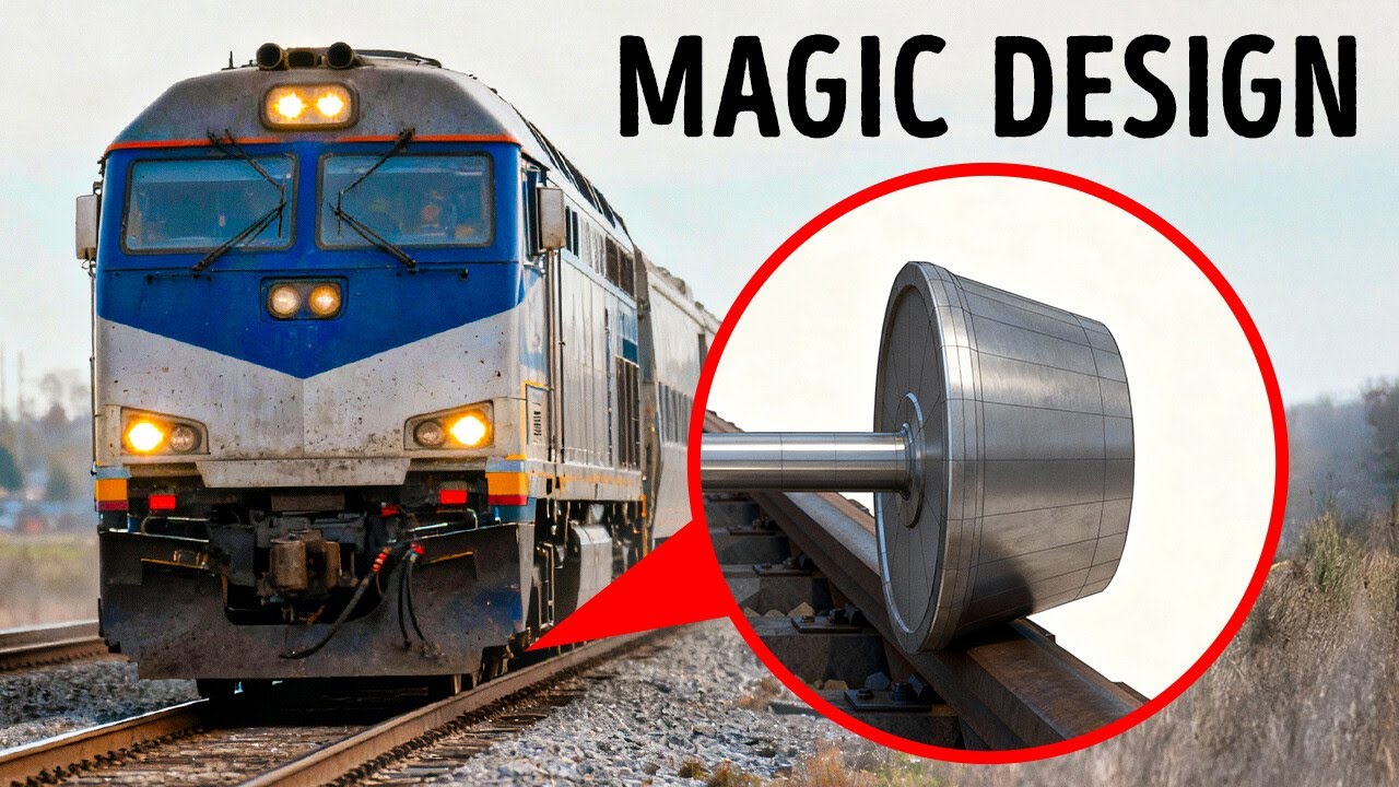 Why Train Wheels Look So Weird Up Close