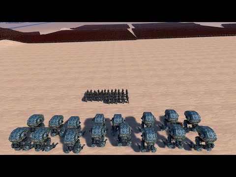 Can Mech Walker Help Modern Soldiers defend 75.000 Spartans ? Ultimate Epic Battle Simulator