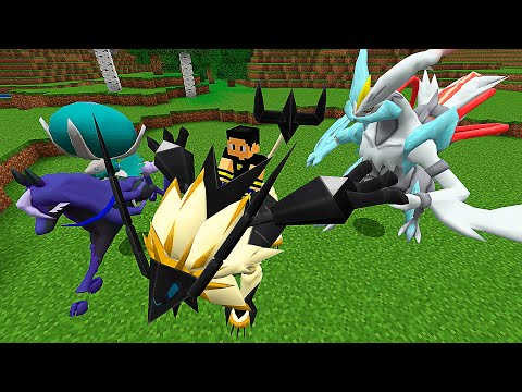 Criei Todas Fusões de Pokémon Lendários no Minecraft Pixelmon