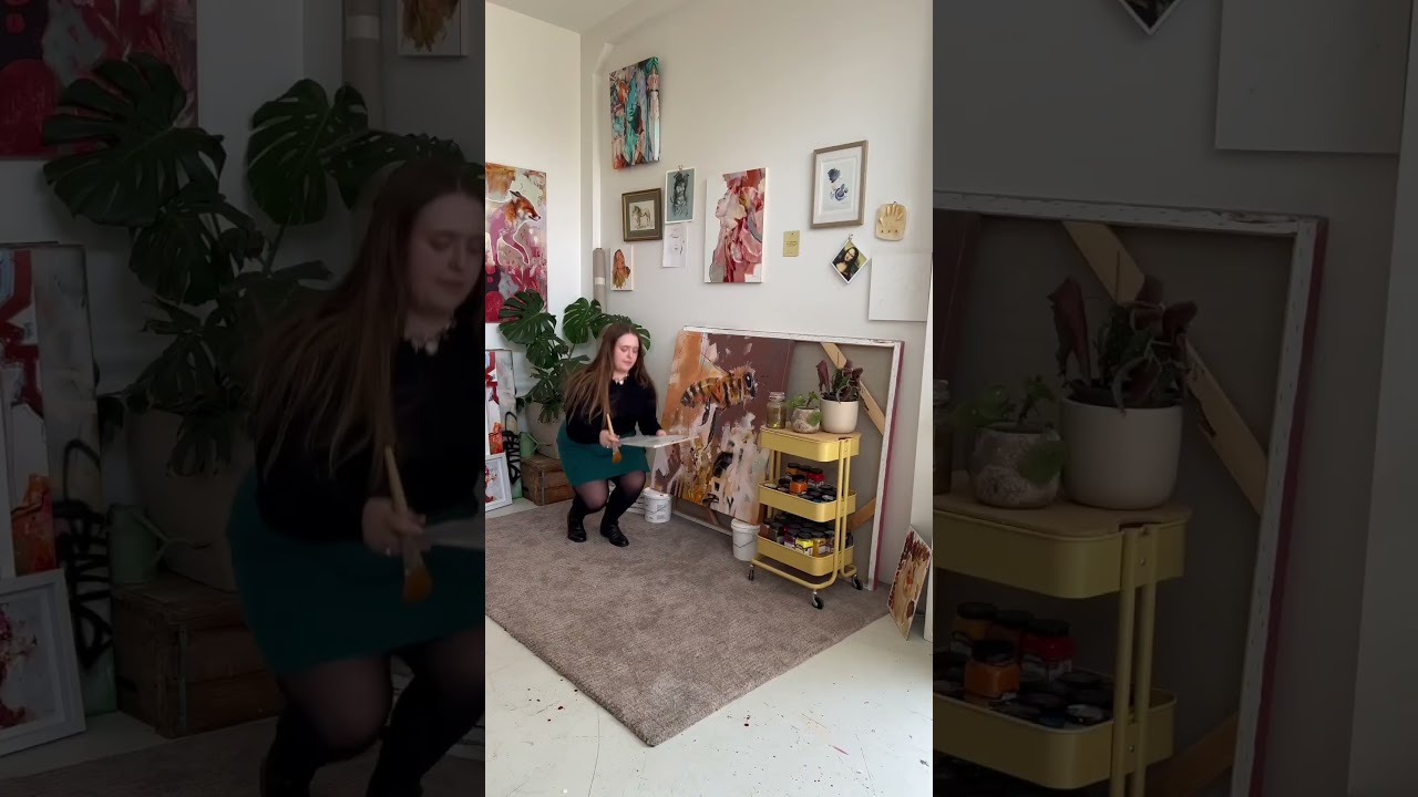 “The Path To Greatness” 36x40 mixed media🤍 #art