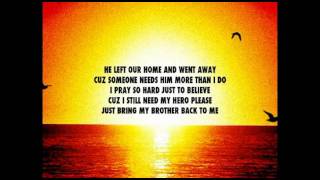 Prayer for my Brother-by ALAN G - Lyrics video