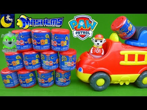 Paw Patrol Toys NEW Mashems Series 4 Crystal Squishy Stretch Surprise Blind Bags Marshall Toys Video