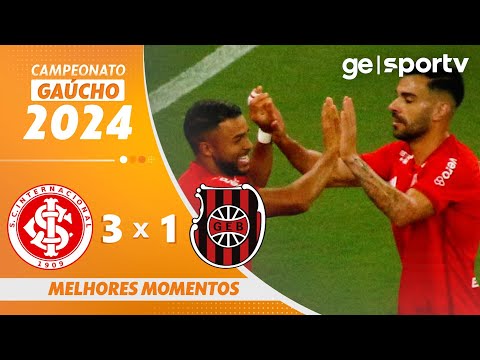 Gols e lances de Internacional x Brasil de Pelotas