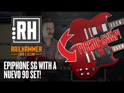 Pickup Swap | We Swapped the Stock Pickups in an Epiphone SG for a set of Nuevo 90 Railhammers!