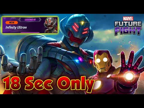 Iron Man Defeat Infinity Ultron in 18 Seconds - MARVEL Future Fight