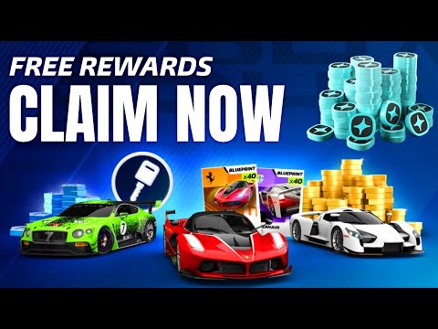Asphalt 9 Legend Unite FREE REWARDS GIFTS BLUEPRINTS FREE TOKENS FREE KEY ANNIVERSARY GIFT