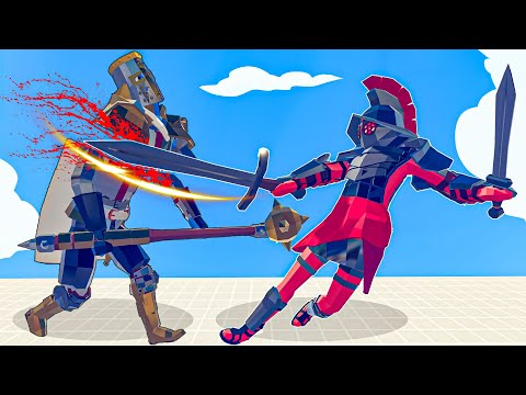 GLADIATOR  vs EVERY UNITS | Totally Accurate Battle Simulator-TABS