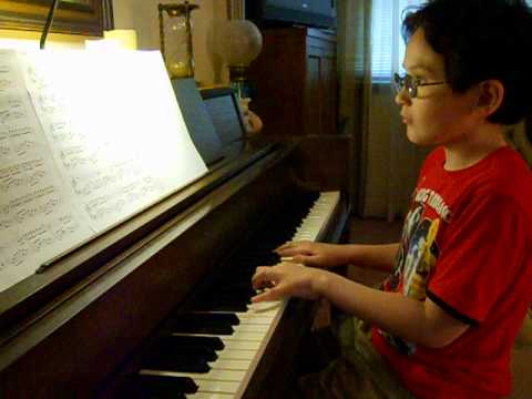 Samuel practicing "Melody of the Night - 6" by Shi Jin (石進)