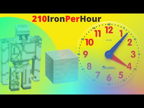 How To Make An IRON FARM (210 Iron Per Hour)