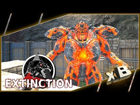 LAVA GOLEM & ALPHA ARGY! :: MODDED ARK: Extinction :: Ep 6