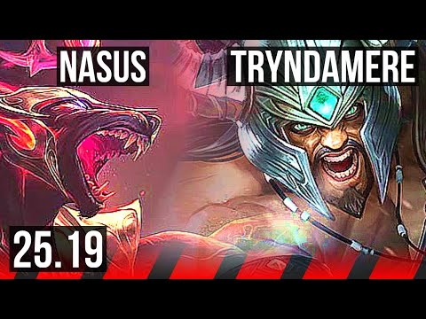 NASUS vs TRYNDAMERE (TOP) | 6/1/9, Dominating | KR Master | 25.19