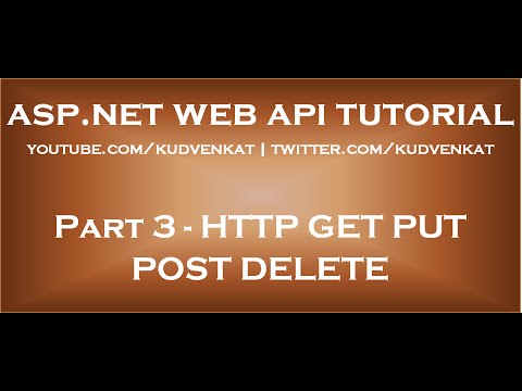 HTTP GET PUT POST DELETE