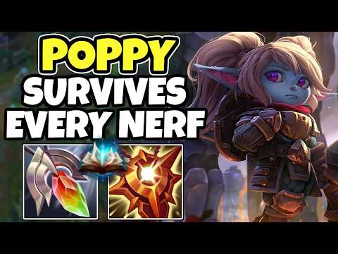 Riot can't stop nerfing poppy... BUT SHES STILL BROKEN - Challenger support commentary