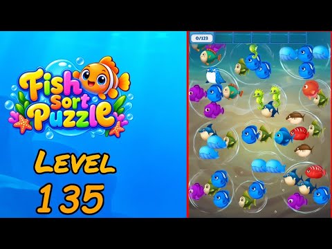 Fish Sort Puzzle Level 135 Walkthrough thumbnail