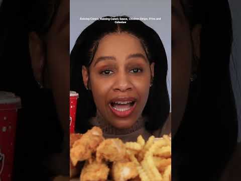 RAISING CANE'S FRANGO FINGERS BOX COMBO E MOLHO DE CANA - MUKBANG - FOODIE FEMININO - ASMR - COMENDO