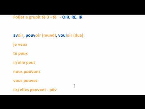 MESIMI 18/32  - FOLJET E GRUPIT 3   OIR, RE, IR | Les verbes irreguliers en Francais