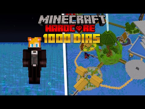 I SURVIVED 1000 Days in an OCEAN in Minecraft HARDCORE [PELÍCULA COMPLETA]