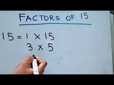 Factors of 15 | Factor Tree of 15 | Prime FACTORISATION of 15 @mathstubelearning123