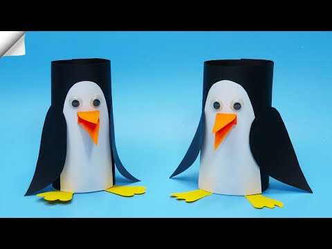 DIY christmas How to make paper penguin Easy paper crafts
