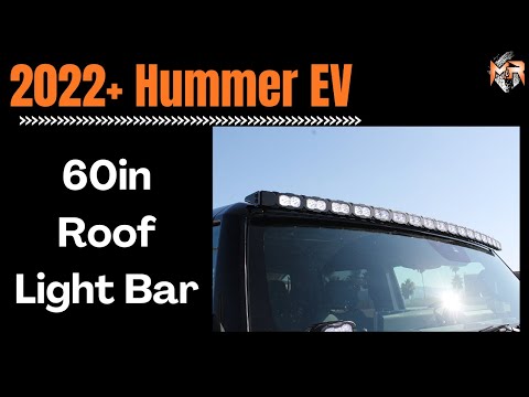 GMC Hummer EV Roof 60in PRO LED Light Bar Install | Tutorial by M&R Automotive