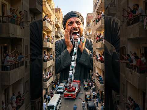فيديوهات مضحكة 🔥 سناني!! العملاق اللي وقف حارة على حيط
