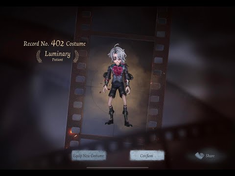 Patient's Luminary Costume | Duo Hunters | Identity V
